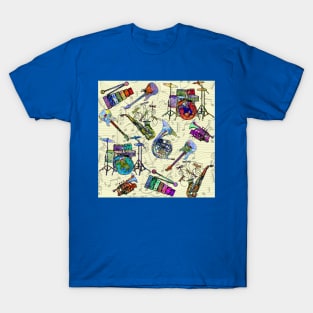 Colorful Musical Instruments T-Shirt